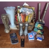 Image 1 : Hobnail Milk Glass Vase w/ Brushed Nickel S+P Shakers Scientific Calculator & more