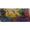 Image 3 : Painting of Traditional Round Dance, Artist ZVP 2007, 22 X 28 Paint on Canvas