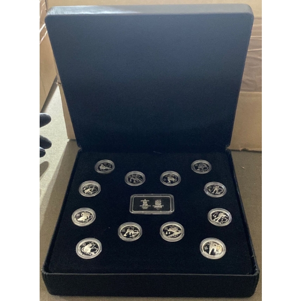  2010 Vancouver Olympic Winter Games Coin Set 92.5% Silver 3.276 Troy Ounces