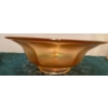 Image 6 : Marigold Carnival Glass Candle Stick & Wide Panel Clambroth Bowl-Imperial Co