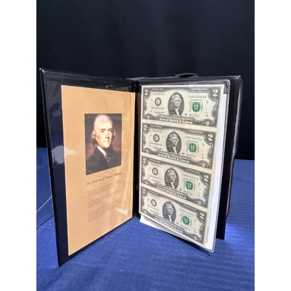 Collection of United States 2 Dollar Bills