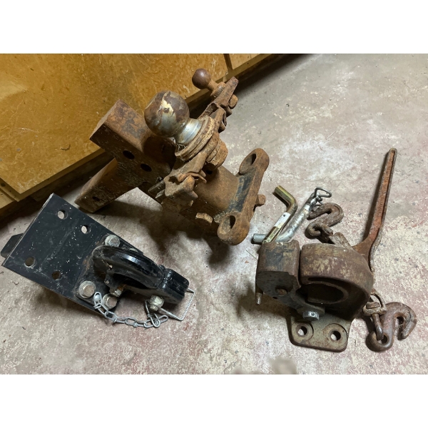2 Heavy Duty Hitches With Pins 