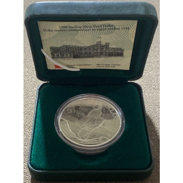 1998 Sterling Silver Proof Dollar 92.5% Silver 25.175 Grams