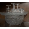 Image 3 : Pinwheel Crystal Collection - Large Footed Serving Bowl Assorted Barware & More