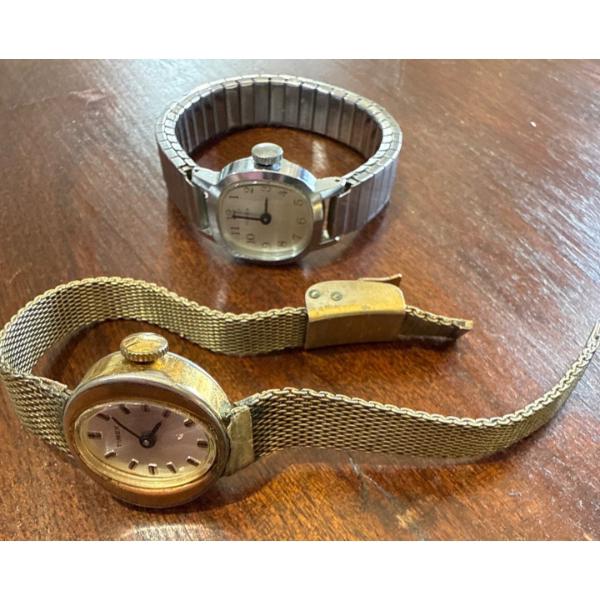 Timex Ladies Watches: Taiwan Base Bezel Stainless Steel Back & Ladies Mesh Band Stainless Back 