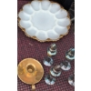 Image 7 : Vintage Tableware Lot: Glassware, 22K Gold Trim China, Silverplate