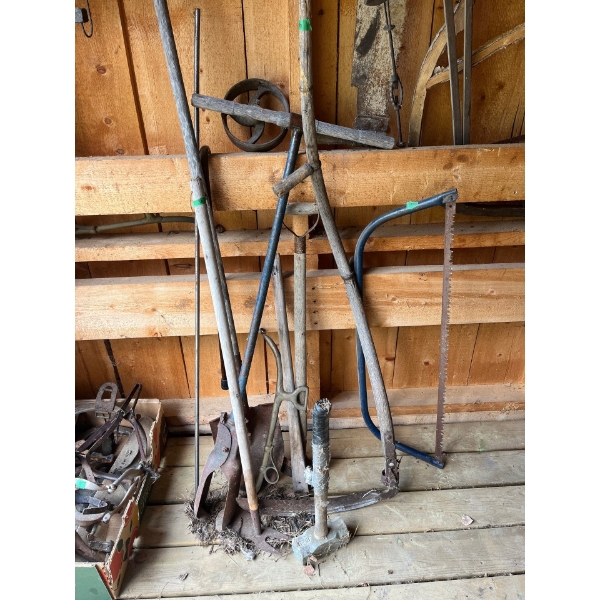 Collection Of old Garden tools 