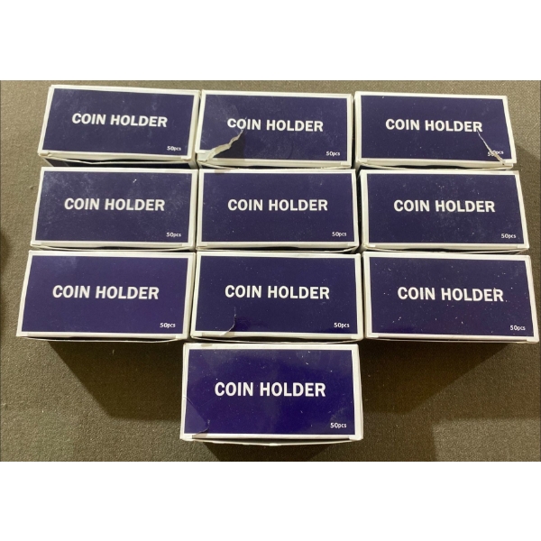 Various Sized Coin Holders 