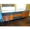 Image 1 : Vintage Wood Dresser 75"L H25" D18"