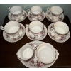 Image 4 : Royal Albert Fine China -'Lavender Rose' - Tea service & 3 Tier Dessert Platter