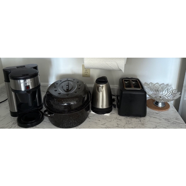 Kitchenware Collection - Tim Hortons Coffee Maker, Kettle, Roaster, Toaster, Iridescent Fruit Bowl 