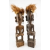 Image 4 : Adu Zatua Ancestor Figures From Nias Island, Indonesia 19''&18''INCHES HEIGHT 
