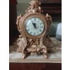 Image 1 : Bronze Coloured Mantle Clock Electric 12T