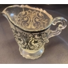 Image 4 : Silver Etched Glassware w/ Pewter Urn