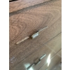 Image 3 : Mid-Century Wooden Dresser With Brass Accents and Drop-Front Drawer