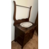 Image 2 : Antique Oak Vanity 26 x 17D x 47T