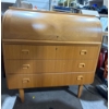 Image 1 : Teak Roll Top Desk 35Wx18Dx38H