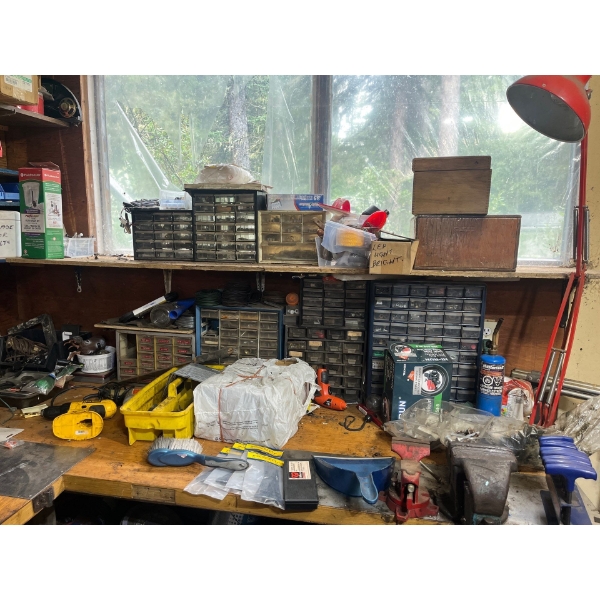 All contents in photos, vices Allan keys and several different screws and electrical pieces So Much 