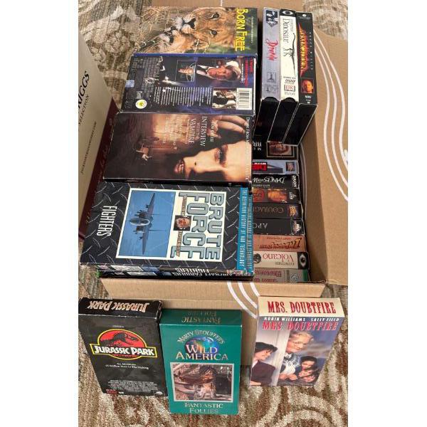 Large Box Full of VHS Classics 