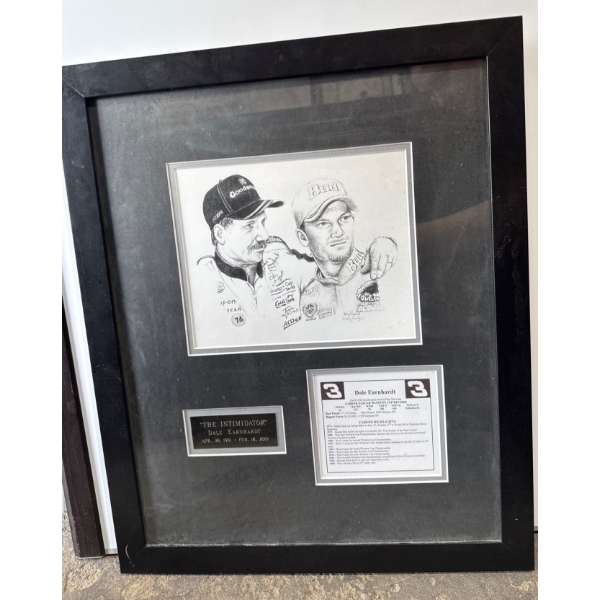'The Intimidator' Dale Earnhardt Racing Nascar Print, 18x22