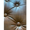 Image 2 : Leather Ottoman width 21" Length 28" Hight 15" (has some holes)