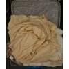 Image 1 : Blue Nylon Rolling Suitcase with Contents, Including Gold-Tone Fabric