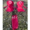 Image 2 : Coca Cola Umbrella, Two Round Plastic Tables, Three Fold out Lawn chairs, Weeny Stix & Gas Cans