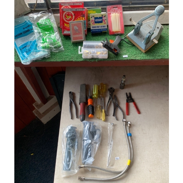 Assorted Tools & Plumbing Components
