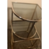 Image 1 : Metal and Glass Side Tables 21 W, 21 D, 18 T and 21 W, 20 D, 18 T (1)