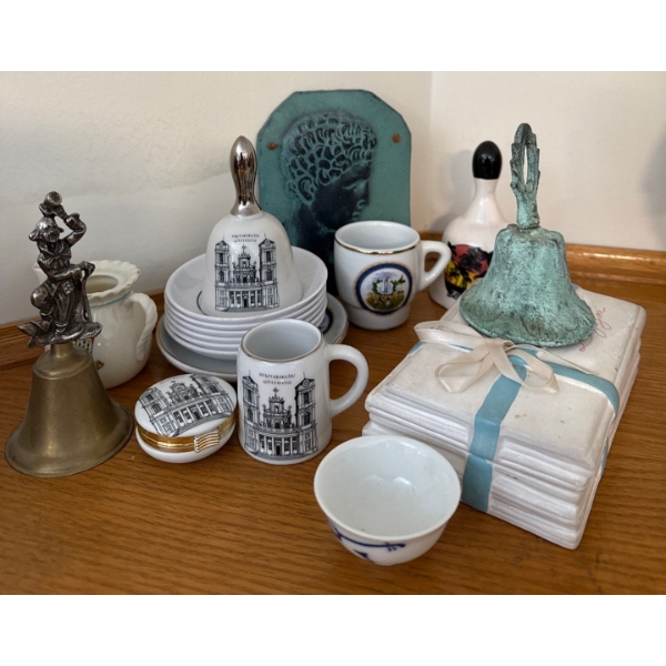 Vintage Smalls - Trinket Boxes Miniature Stein Bells & More 3T