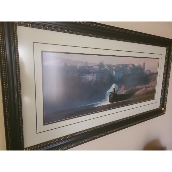 Locomotive Numbered Print Under Glass 34/650 (44"L, 23"W) 