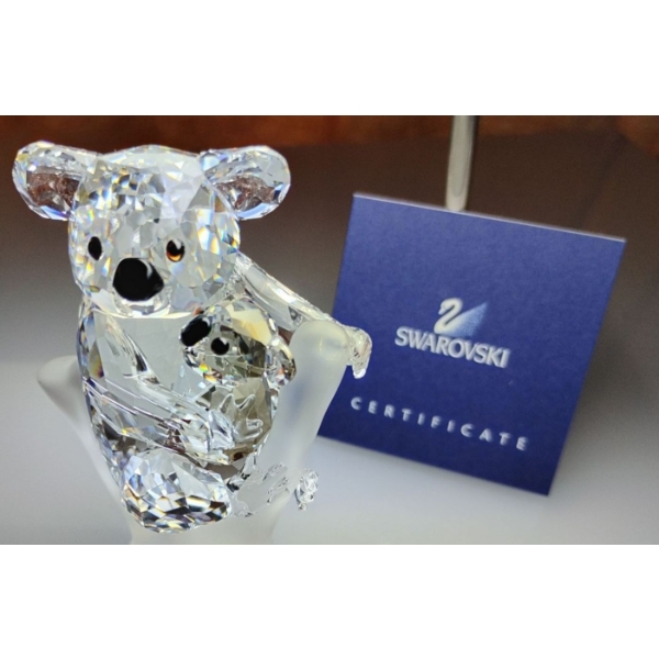 Swarovski Crystal Mama & Baby Koala Bears 3.5T