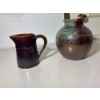 Image 6 : Collection Of Pottery & More: Amber Glass Oil Lamp, Ornate Chalise & More