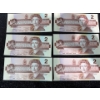 Image 5 : Canadian $2 Bills Consecutive Serial Numbers