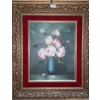 Image 4 : Three Rose Paintings w/ Velvet Trim Frame 14 X 12, 12 X 14
