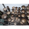 Image 3 : Large Brass and Silver Plated Tableware and Goblet Collection