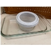 Image 3 : Set of Pyrex Casserole Dishes, large Pyrex Measuring Cup, Vintage Cannister