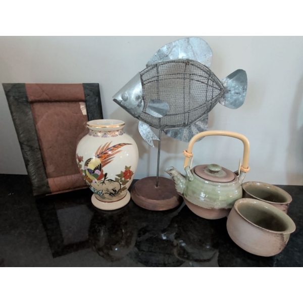 Assorted Collection of Home Decor & Kitchen Items- Pottery, Vase & More!