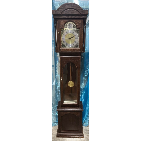 Vintage Westminster Grandfather Clock (battery operated, missing weight chains) 72H