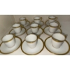 Image 1 : Vintage Limoges France Raynaud Ceralene Demitasse Cup & Saucers (9) High End China