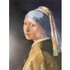 Image 1 : ":Girl with a Pearl Earring" by Johannes Vermeer, Print (22.5" x 18.5"  Inches Before Frame)
