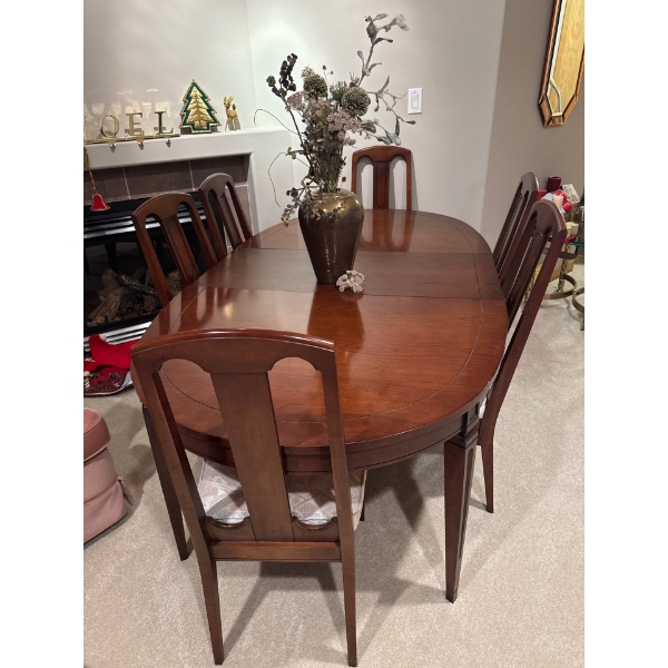 Stunning Solid Cherry Wood Gibbard 8 Piece Dining Set