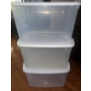 Image 1 : 3 Deep Storage Totes w/ Lids 