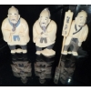 Image 1 : Japanese Carved Ivory Netsuke Figurines 3T (3)