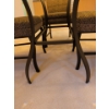 Image 8 : Glass Top Dining Table with 4 Upholstered Chairs and Extra Fabric