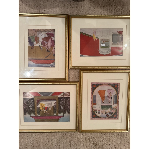 Antique Indian Prints 15 x12 Each