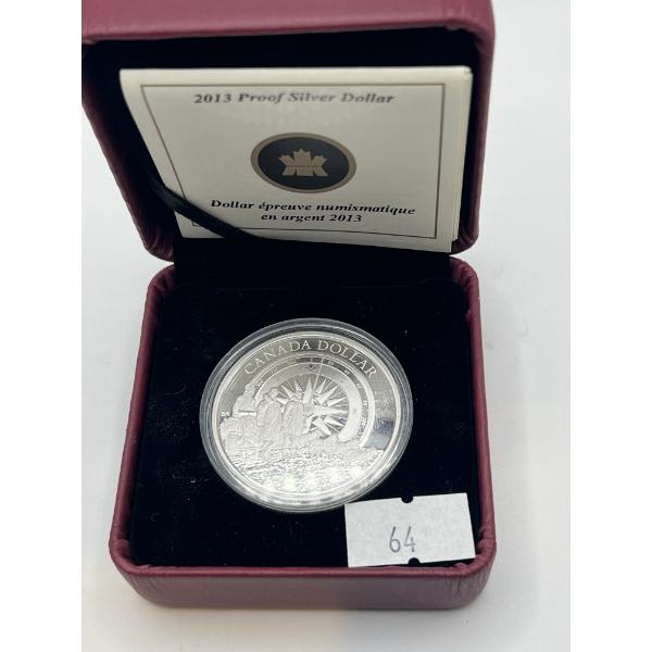2013 Canadian $1 Arctic Expedition Centennial Proof Silver