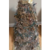 Image 2 : Small Holiday Tree w/ Lights and Angel Topper on Plywood Base 18.5 W, 24 D, 37 T