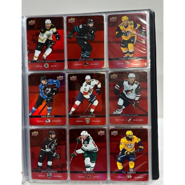 Binder of Upper Deck/Tim Hortons 2019/20 Collector Hockey Cards - Beck Auctions Inc. Binder of Upper Deck/Tim Hortons 2019/20 Collector Hockey Cards - Beck Auctions Inc.