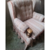 Image 2 : Chair w/ Striped Upholstery 34 W, 31 D, 32 T